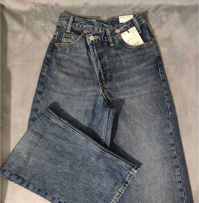 Джинси Zara з перехрещеною талією