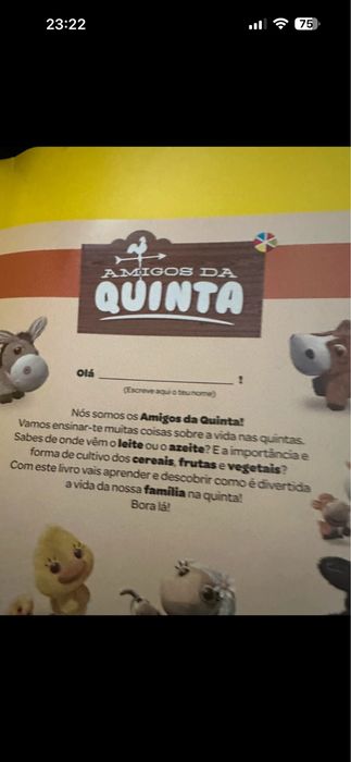 caderneta de colecionáveis "Amigos da Quinta" do Lidl