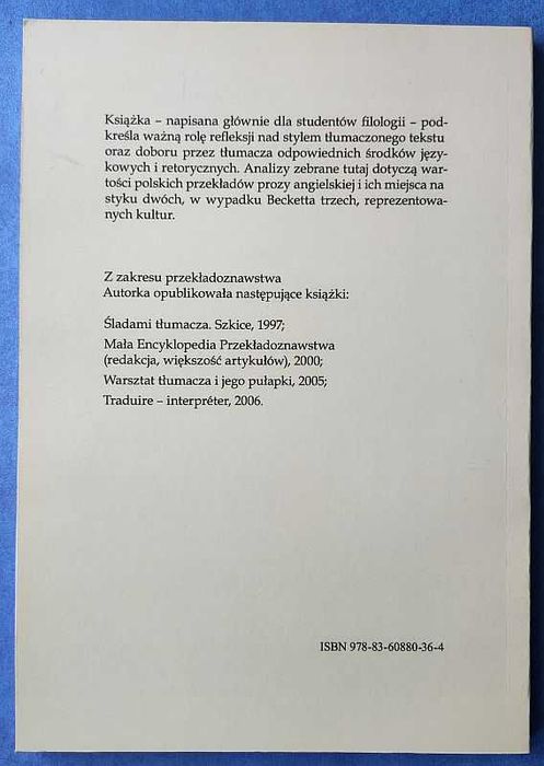 Urszula Dąmbska-Prokop  Stylistyka i przekłady Conrad, Orwell, Beckett