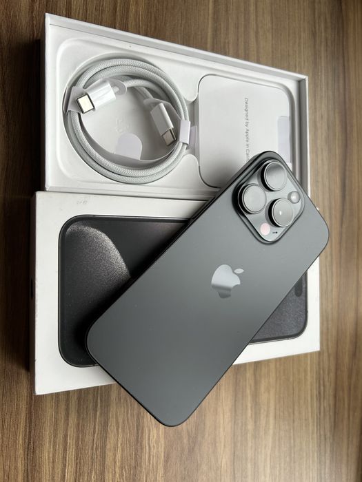 Iphone Apple 15 Pro 128GB A3102 Black/Bat90%/Bez Rat/Komplet!