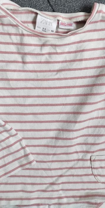 Bluza Zara w paski roz 98
