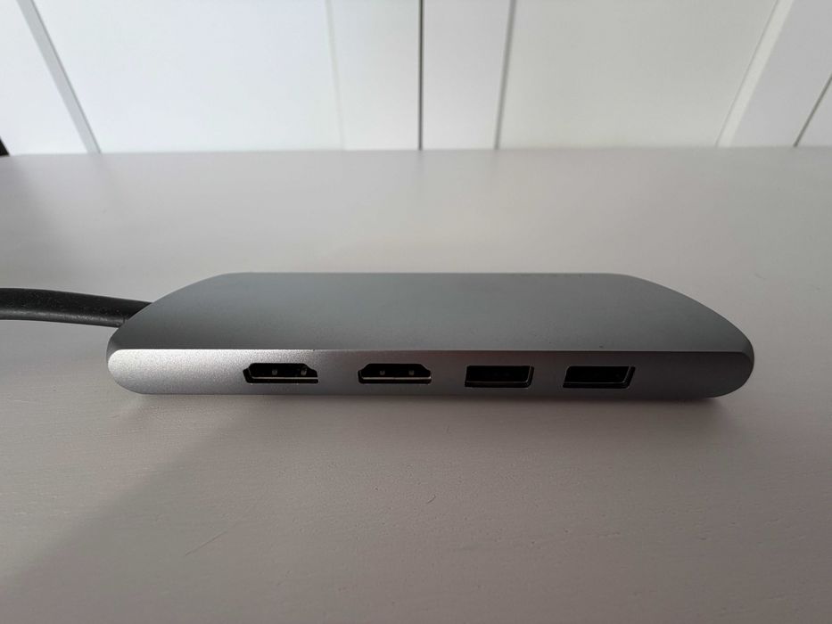 Satechi USB-C Dual Multimedia Adapter 2 x 4K(60Hz/30Hz) Space Gray