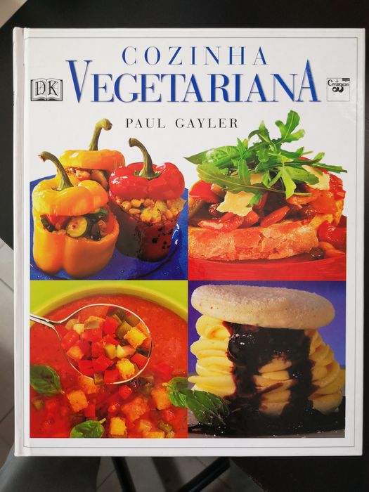 Portes Grátis Livro Capa Dura Cozinha Vegetariana de Paul Gayler  em Excelente Estado