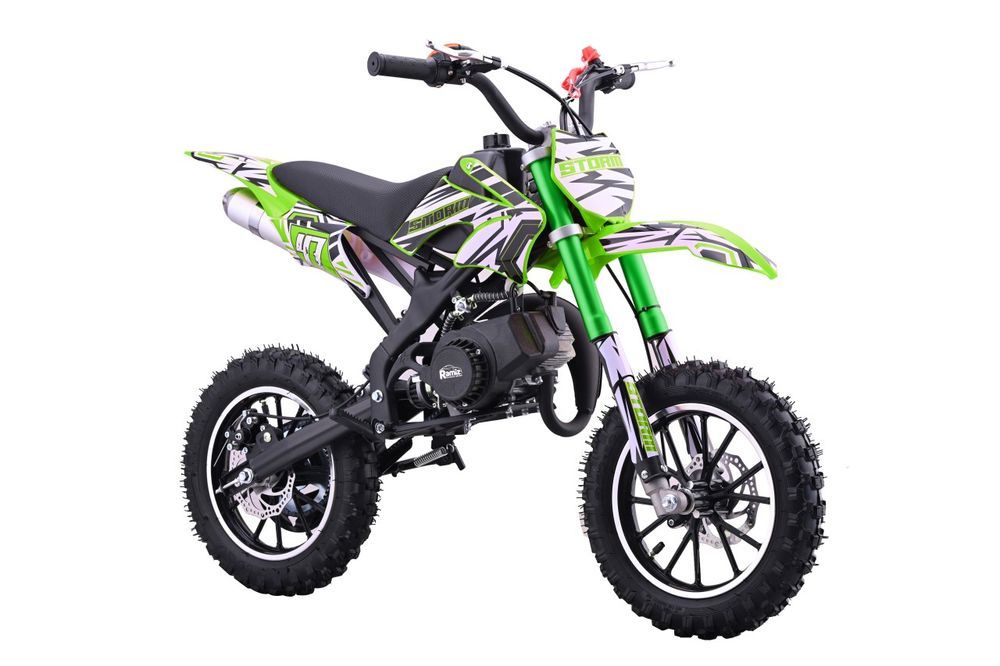 Mini Cross Motor Spalinowy 49Cc Storm Zielony 40 Km/H