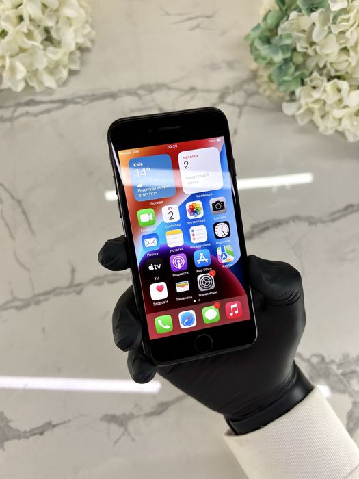 Гарний стан iphone 7 Jet Black! 128GB 100%АКБ Neverlock (Магазин Гарантія)