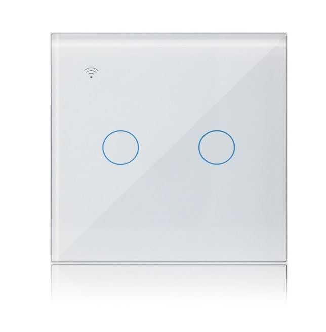 Ketotek Wifi Przełącznik dotykowy Smart 2 pola Alexa Tuya Smart Life