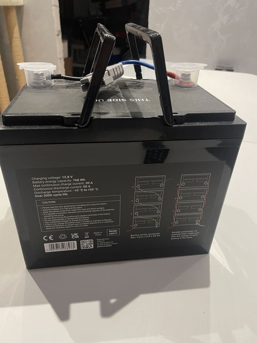 Акумулятор для ДБЖ/інвертора Green Cell CAV11 LiFePO4 12.8V 60Ah 768Wh