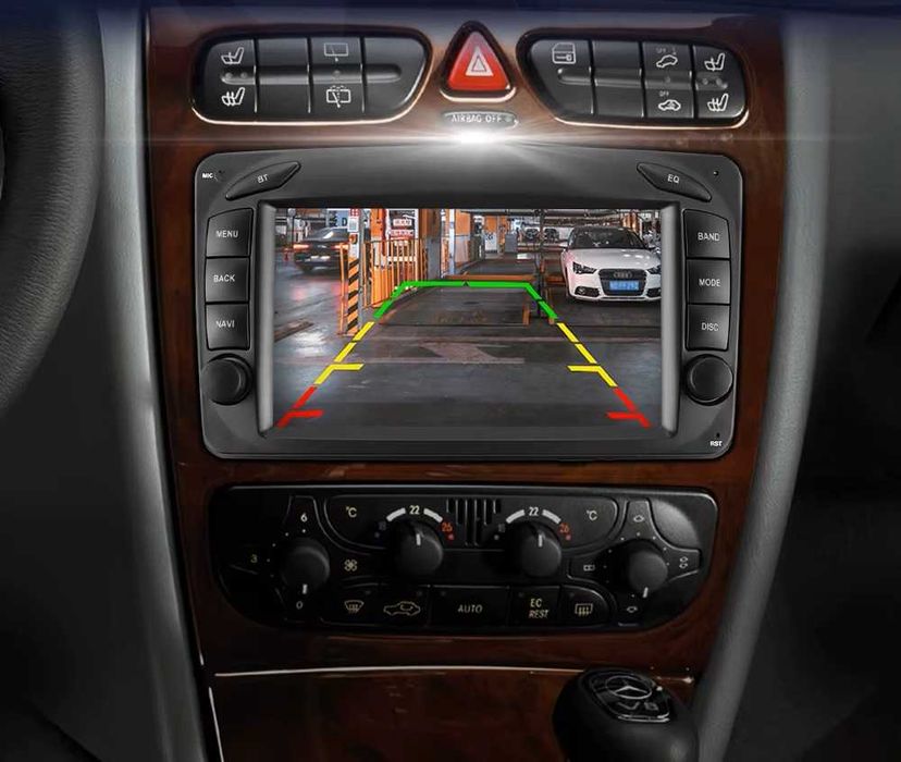 CarPlay Android Auto Radio DAB+ Opcja Bluetooth Android YouTube Yanosik USB GPS WiFi 4G MP3 MP4 DSP Mercedes C CLK CL W209 W203 System BOSE