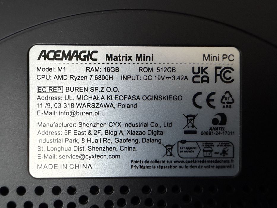 Mini PC - Acemagic M1