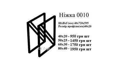 Опори для стола. Столи лофт. Металовироби. Меблі під замовлення. Стіл.