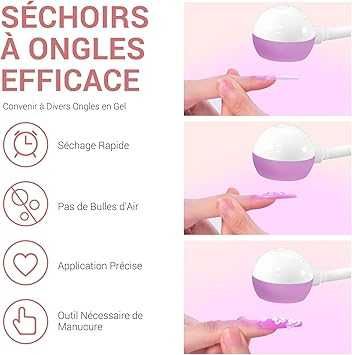 Професійна бездротова акумуляторна УФ-лампа для гелевих нігтів.