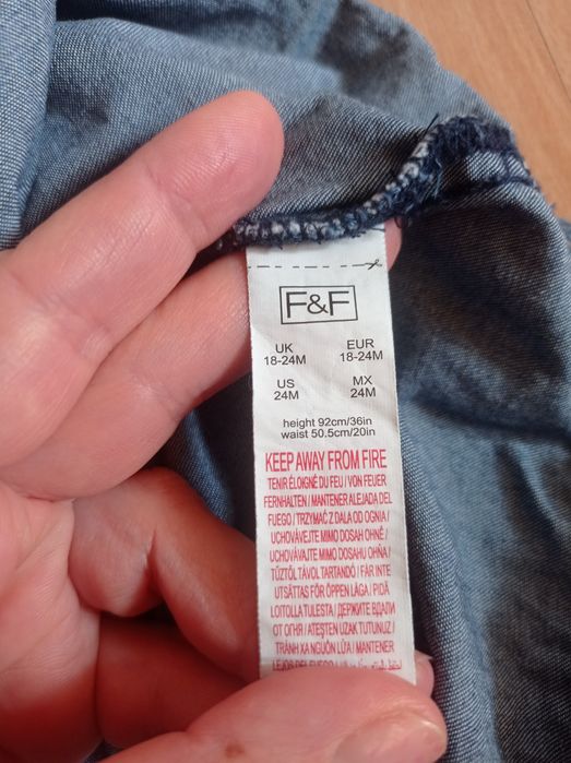 Sukienka + spódniczka jeansowa roz 86