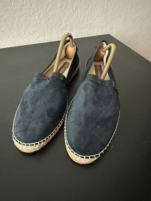 Еспадрильї (мокасини) D&G чоловічі, джинсового кольору.