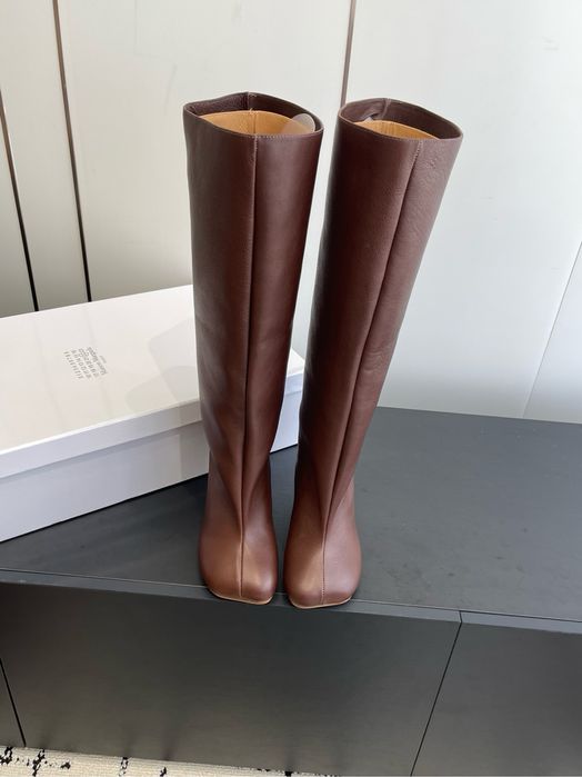 Кожаные сапоги Maison Margiela 35-40. Черные, коричневые, беж.