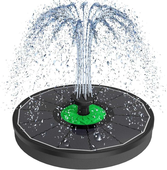 Fontanna mała solarna 3.5W ogrodu stawów kąpieli ptaków 8 dysz SZMP