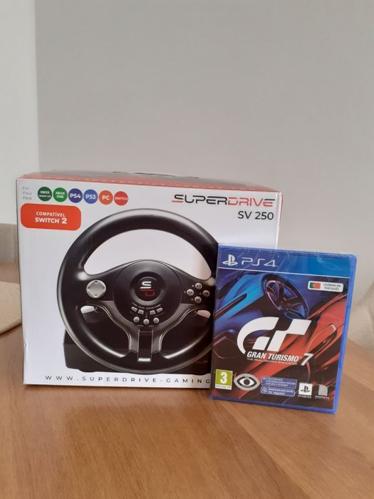 Volante Superdrive SV250  + Jogo Gran Turismo 7