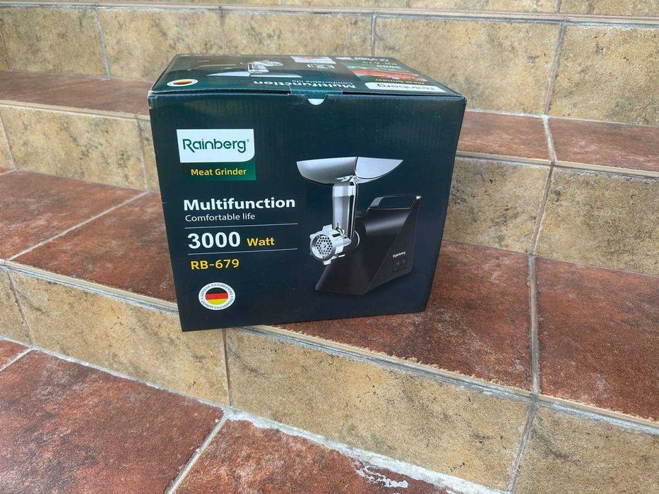 ℹ️ Мясорубка 3000W с соковижималкой. Электромясорубка Германия. Черная