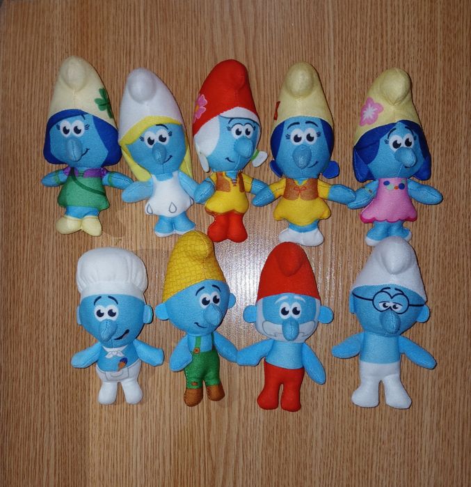Смурфики мак дональс McDonald's Smurfs 2022 смурфы смурфетки
