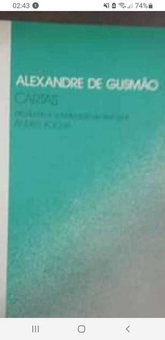 Livro Alexandre Gusmão - Cartas