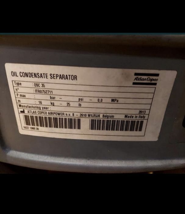 atlas copco osc35 separator wodno olejowy