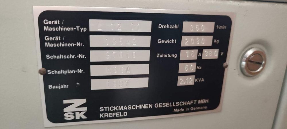 Maquinas de bordar ZSK x2 + Maquina de amostras ZSK x1