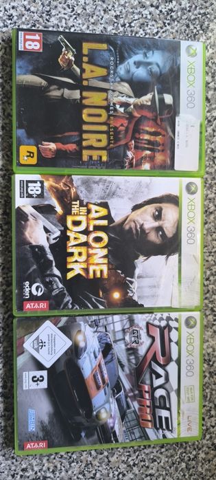 Alone in the dark/LA noir/Race pro Xbox 360