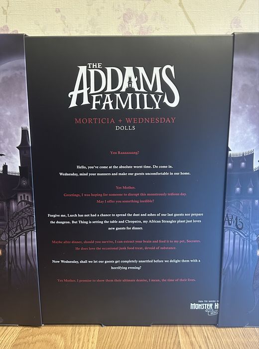 Addams family, monster high, skullector, семейка Аддамс, Венздей