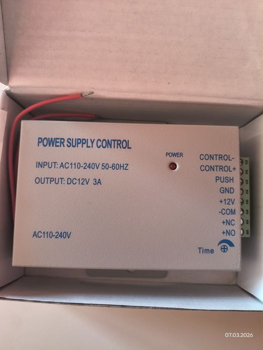 Блок живлення для електронного замка,домофона AC 110-240V DC12v 3A 36w