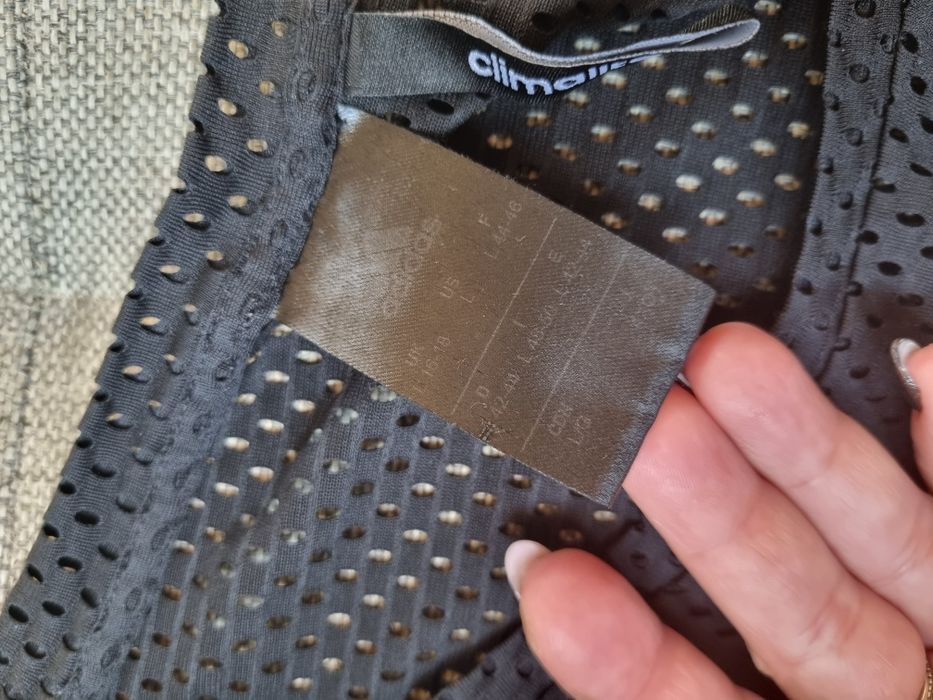 Koszulka damska Adidas czarna siatka