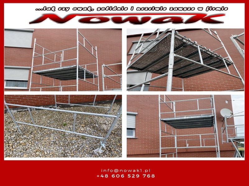 Rusztowanie Warszawskie Fasadowe Elewacyjne NOWE malowane NOWE