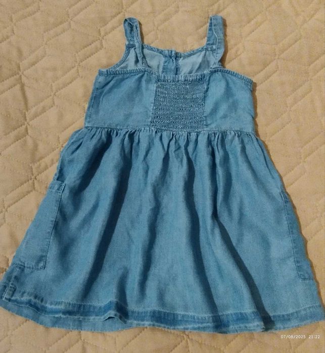 Vestido ganga de alças 4/5 anos