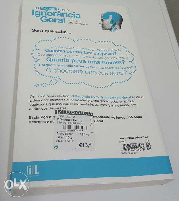 O segundo livro da agnorançia geral - John Lloyd - John Mitchinson