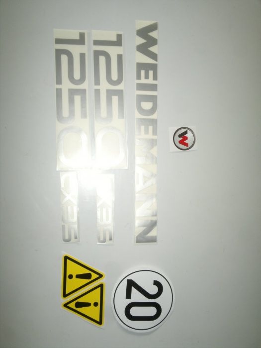 naklejki ładowarka weidemann 1240 waidemann 1250 weidemann 2070cx35