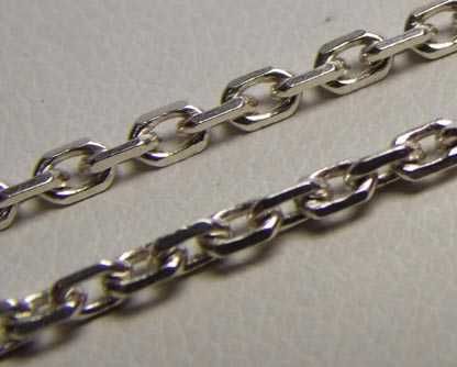 Srebrny łańcuszek ankier  46,5 cm. 1,75 mm.