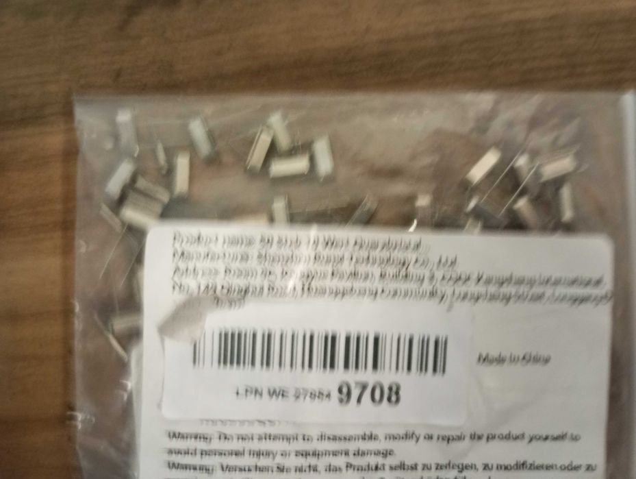 50 peças, 10 valvue quartz crystal