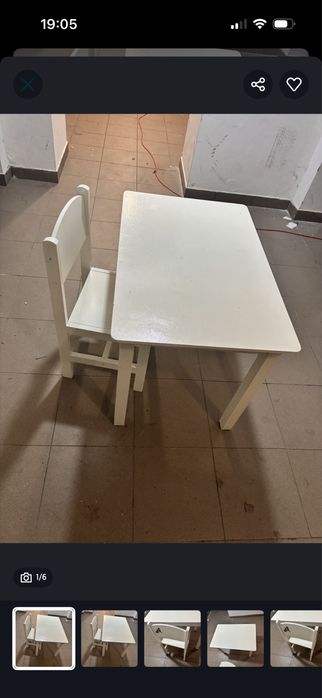 Stolik biurko z krzeselkiem