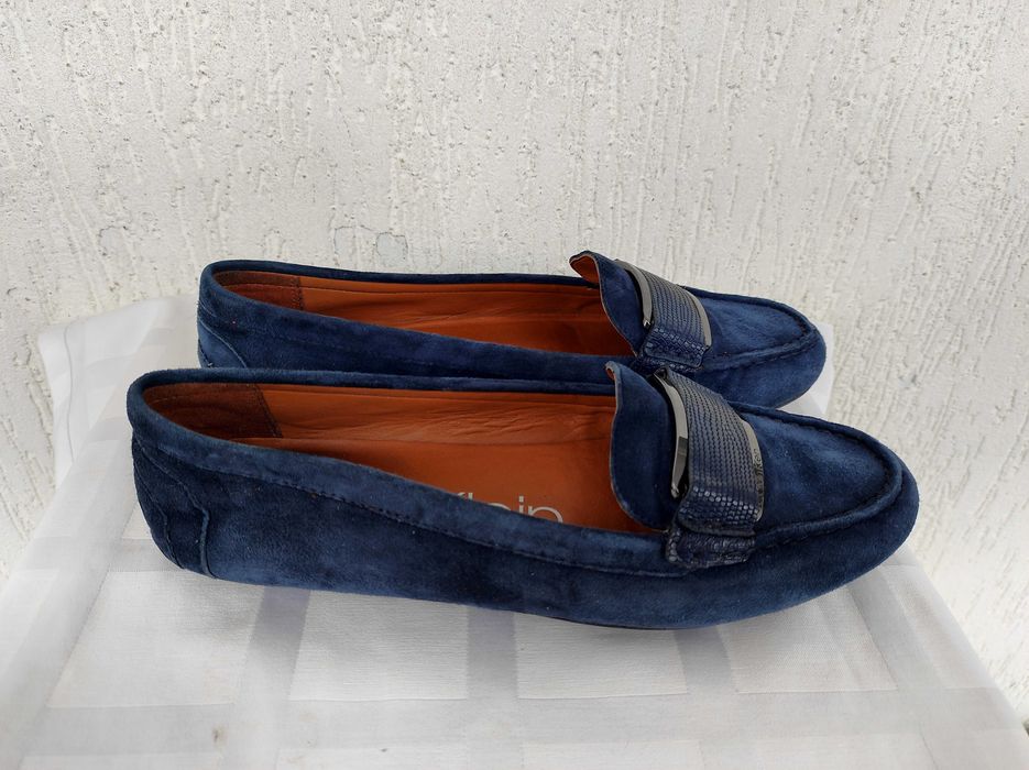 Брендовие замшевие мокасини  Calvin Klein р.39