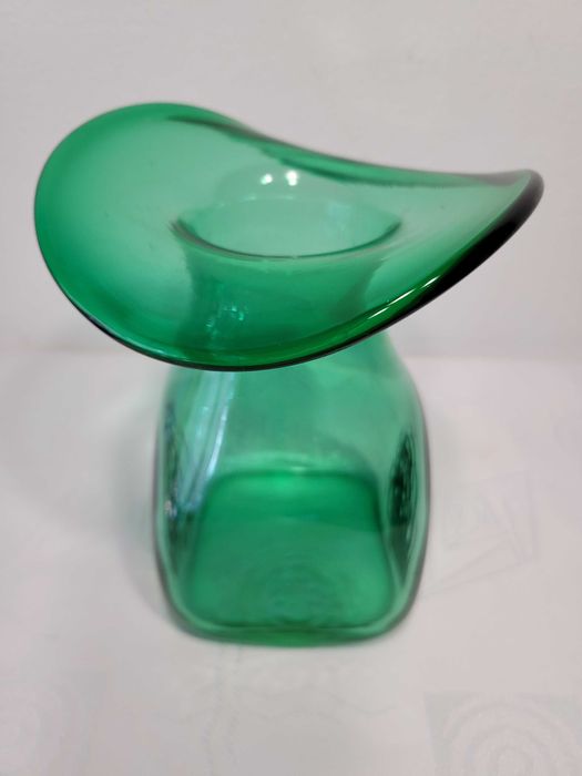 Stary szklany wazon huta Tarnowiec