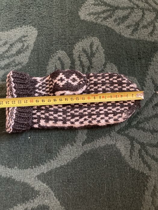 Grube wełniane rękawiczki