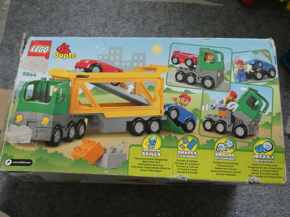 Lego Duplo laweta transport aut unikat 5684 pudełko jak nowe