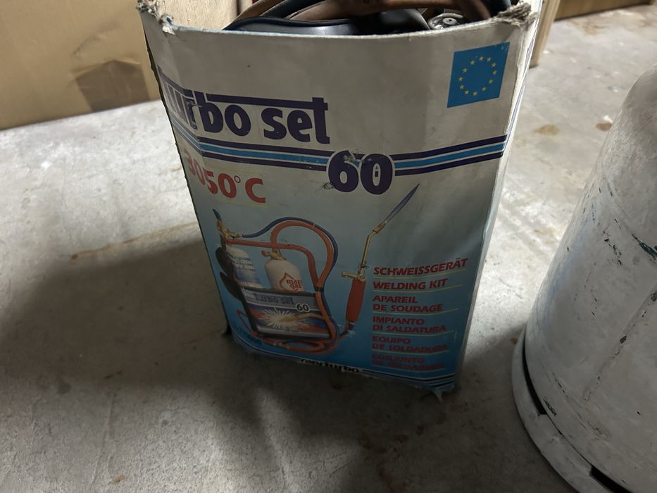 Botijas para soldar, aparelho mais ilectroides