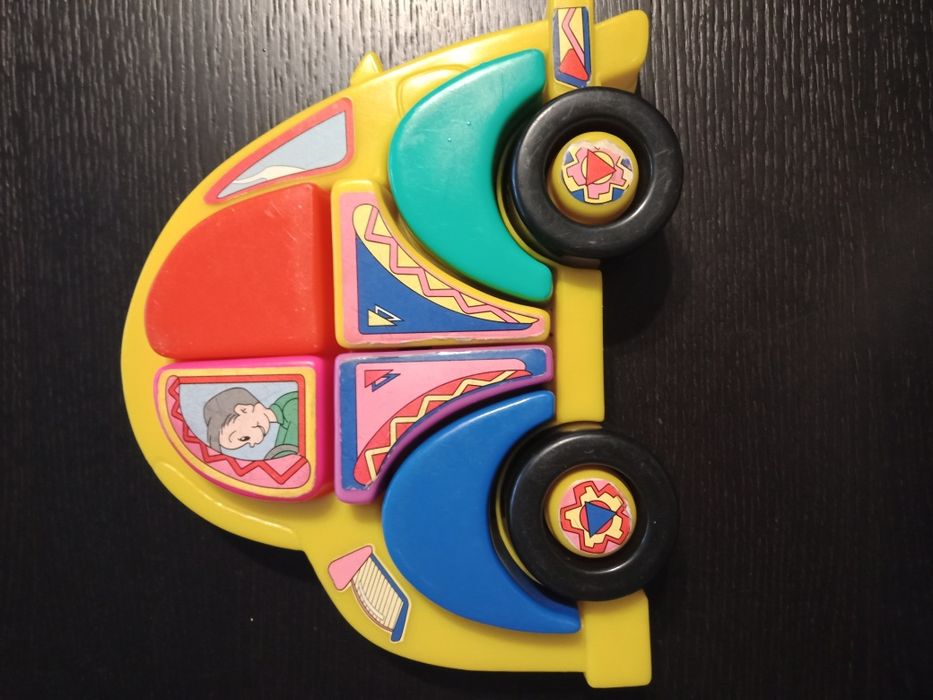 Klocki edukacyjne układanka auto