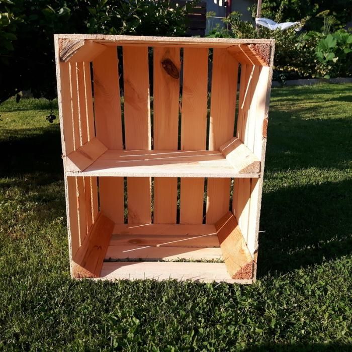 Skrzynka jedynka nowa z krótką półką 50 x 40 x 30 meble ze skrzynek