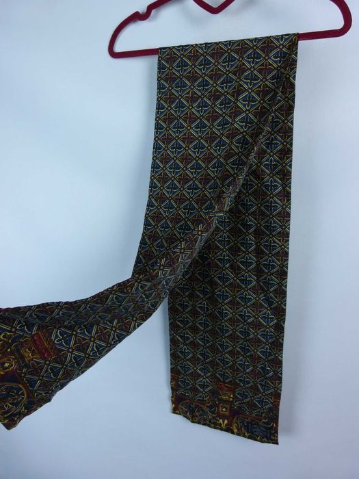 David Evans silk jedwabny szalik jedwab