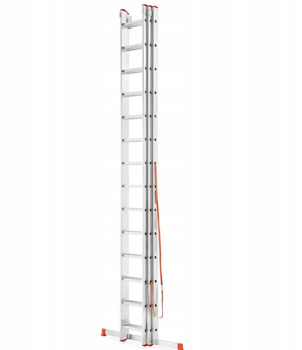 Mocna Drabina ALUMINIOWA 3x11 Profesjonal 8,2m