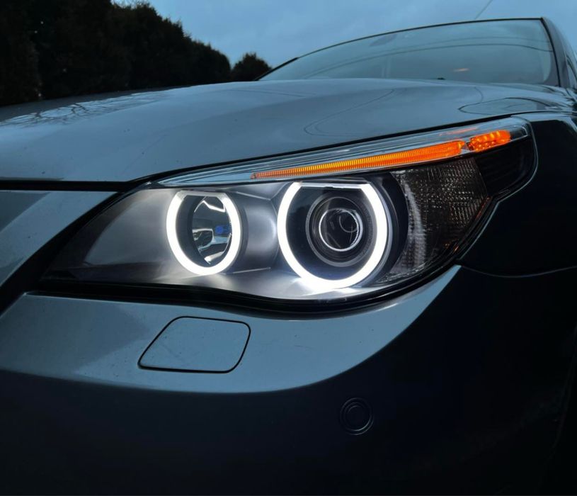 BMW E60 E61 Regeneracja Reflektorów BIXENON Lampy BiLed rIngi LED