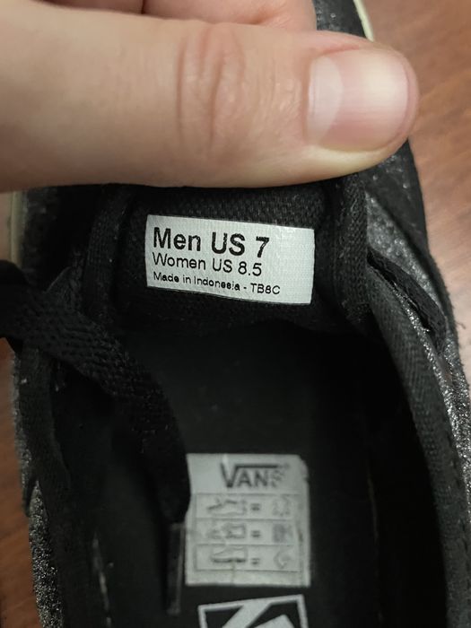 Кеди Vans чорні з блискітками