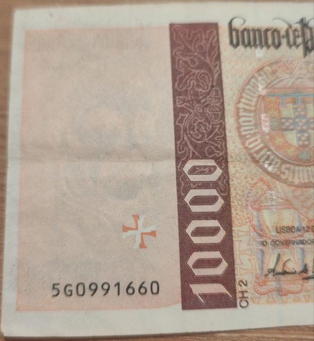 Nota de coleção 10 000 escudos em perfeitas condições