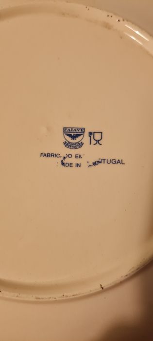Prato decorativo faiança