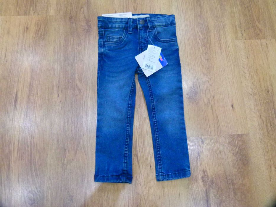 rozm 92 Nowe Lupilu spodnie jeans rurki chłopięce